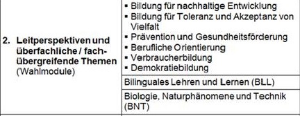 Wahlmodule